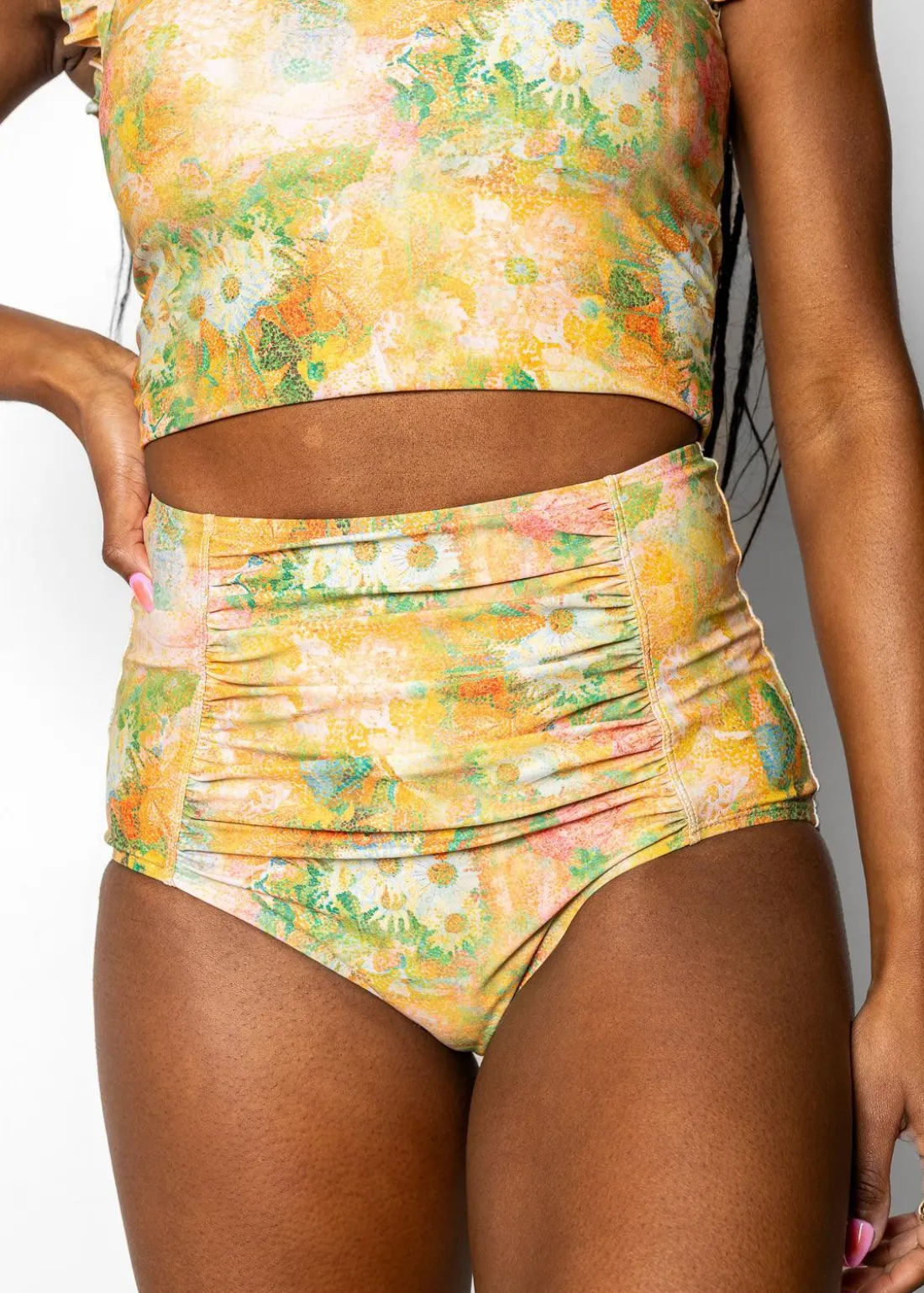 Kortni Jeane Wonderland Floral | Ruched Bottoms 2.0 WonderlandFloral Hot