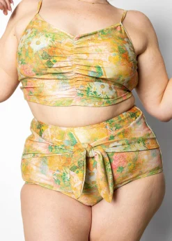 Kortni Jeane Wonderland Floral | Tie-Up-Front Bottoms WonderlandFloral Discount