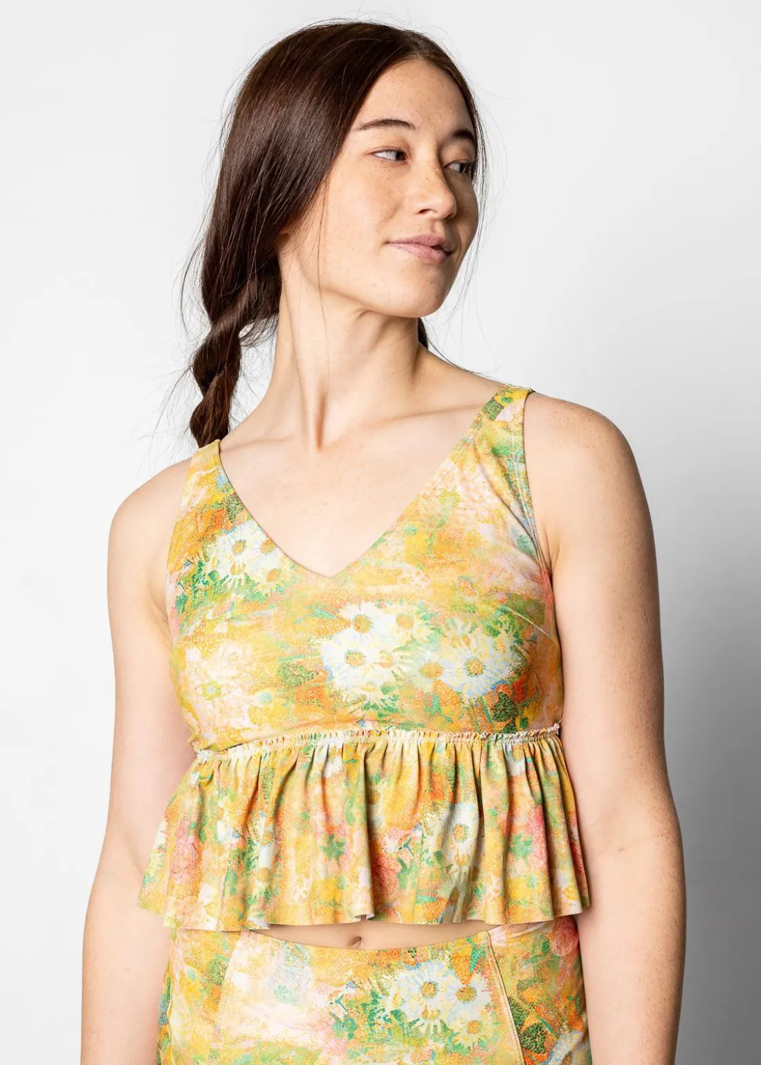 Kortni Jeane Wonderland Floral | V-Neck Top WonderlandFloral New