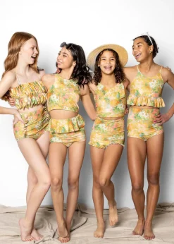 Kortni Jeane Wonderland Floral | Youth Peplum Bottoms WonderlandFloral Sale