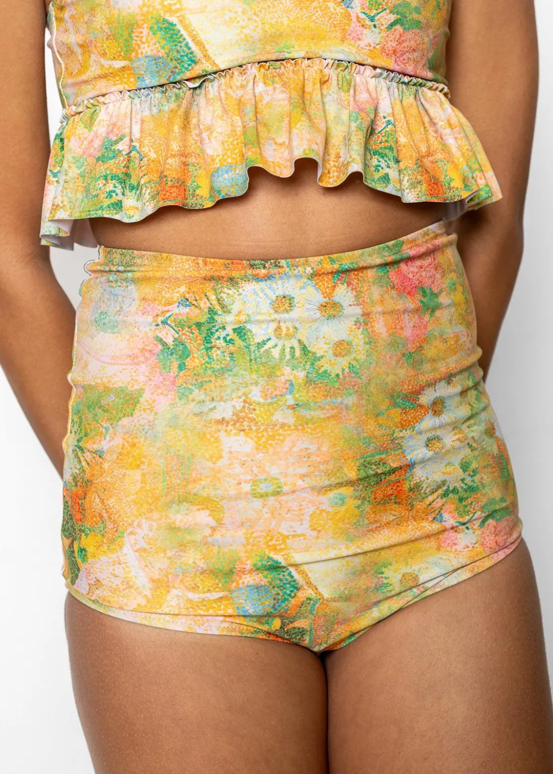 Kortni Jeane Wonderland Floral | Youth High-Waisted Bottoms WonderlandFloral New