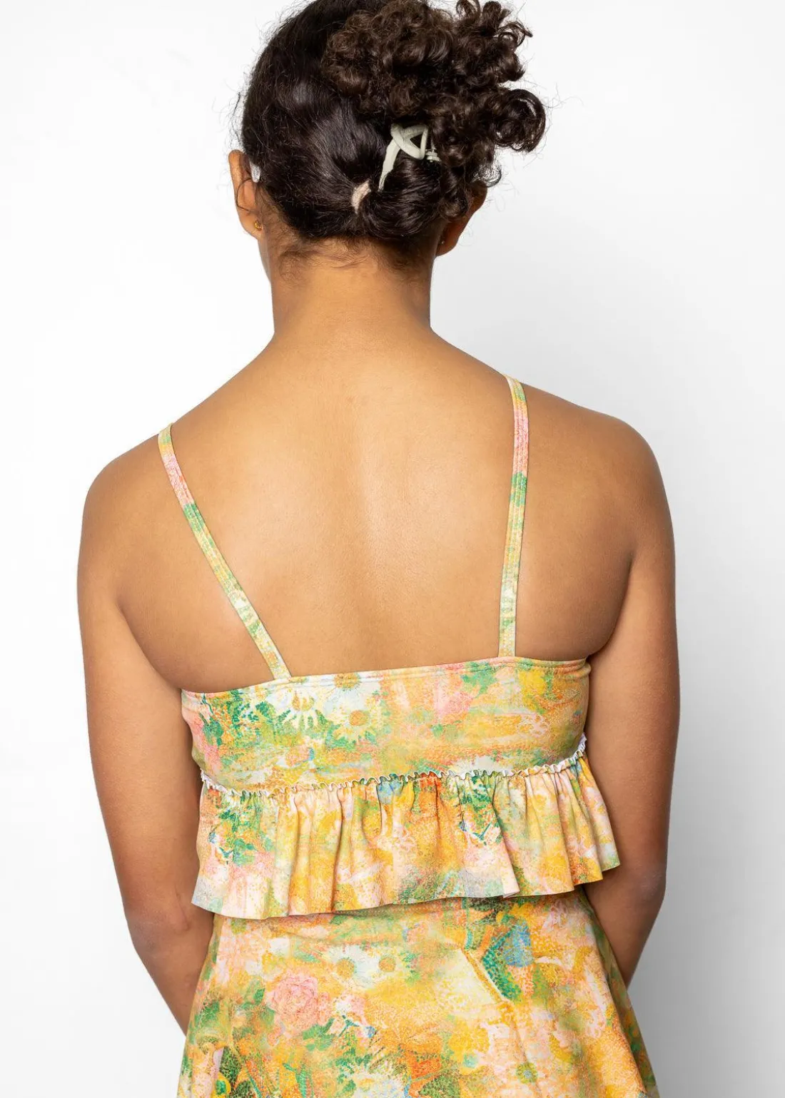 Kortni Jeane Wonderland Floral | Youth Peplum Top WonderlandFloral Hot