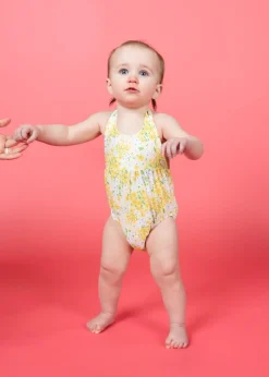 Kortni Jeane Yellow Meadow | Baby Romper One-Piece YellowMeadow Sale