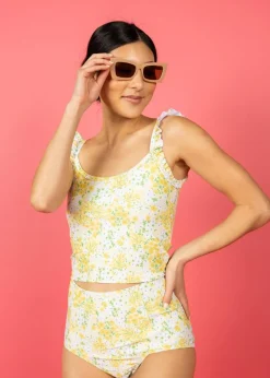 Kortni Jeane Yellow Meadow | Flutter Top YellowMeadow Clearance