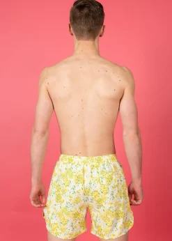 Kortni Jeane Yellow Meadow | Mens Retro Shorties YellowMeadow Hot